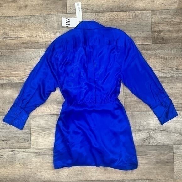 ZARA BLOGGER FAVE!!! V-Neck Short Dress with Self-Tie NWT - Picture 16 of 16